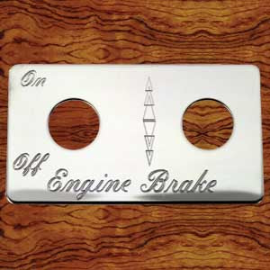 Rockwood Peterbilt stainless steel switch plate