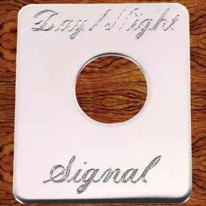 Rockwood Peterbilt stainless steel switch plate