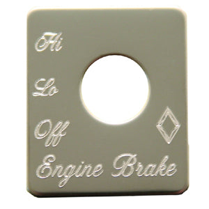 Rockwood Peterbilt stainless steel switch plate