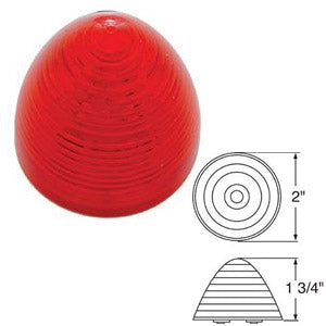 Red 2" beehive incandescent marker/clearance light