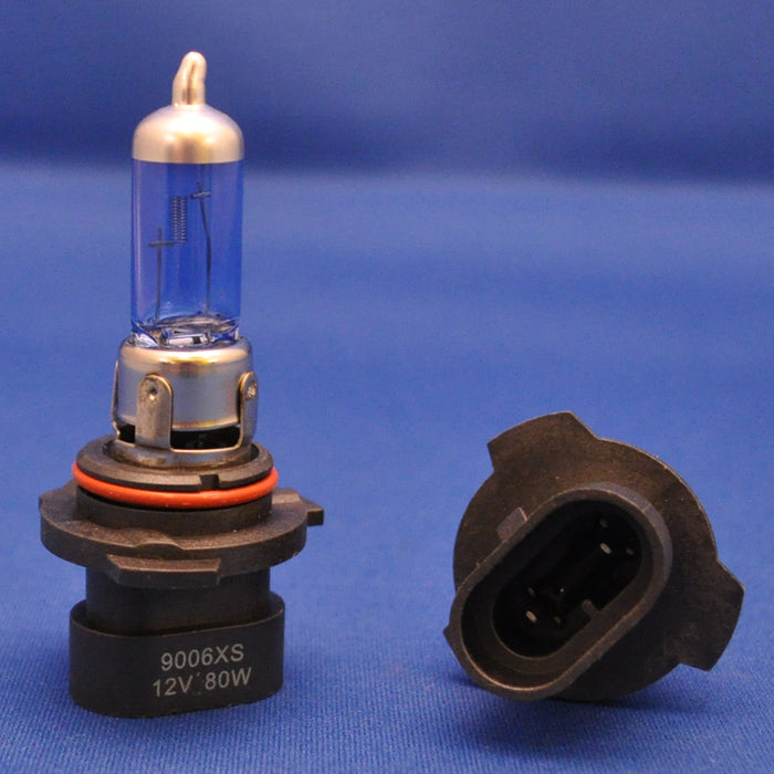 #9006xs halogen headlight bulb - PAIR, Icy Blue - 80 watt