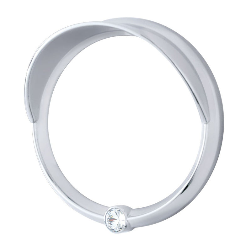 Freightliner Century/Coronado chrome plastic large speedometer/tachometer gauge bezel w/jewel