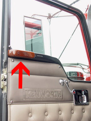 Kenworth w/Daylite Door ash wood armrest - PAIR