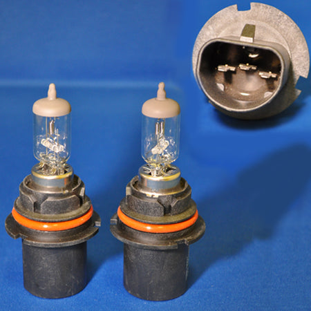 #9007 halogen headlight bulb - PAIR, Clear - 100/80 watts