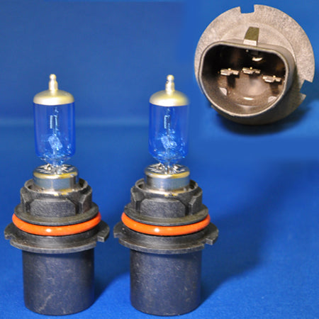 #9007 halogen headlight bulb - PAIR, Icy Blue - 100/80 watts