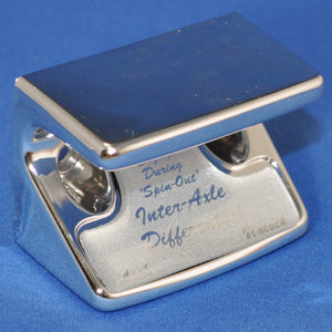 Freightliner Classic/FLD chrome switch guard w/glossy "Inter-axle Differential" sticker