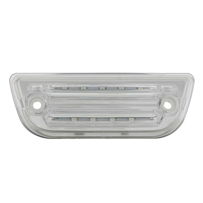 Peterbilt 579 / Kenworth T680 amber 9 diode LED replacement visor light w/OEM plug - CLEAR lens