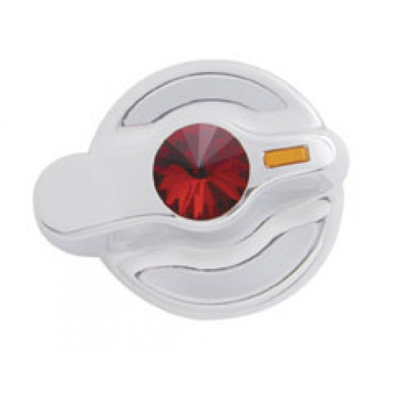 International chrome plastic air conditioner/heater control knob with jewel