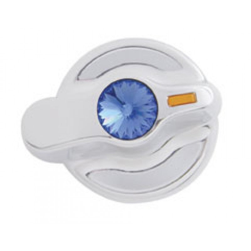 International chrome plastic air conditioner/heater control knob with jewel