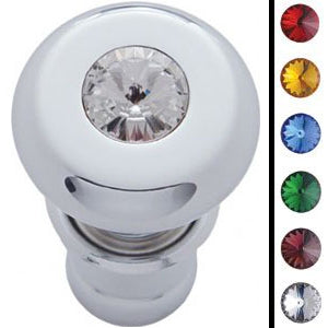Chrome deluxe lighter dash knob with jewel