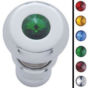 Chrome deluxe lighter dash knob with jewel