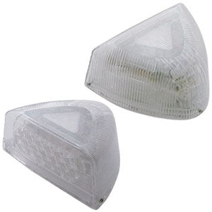 Amber 37 diode LED Peterbilt dual headlight turn signal - CLEAR lens