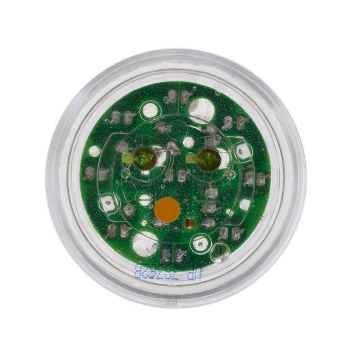Amber 2" round 9 diode LED marker/clearance light - CLEAR lens