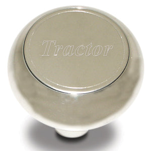 Large chrome aluminum screw-in air brake knob - Tractor