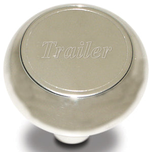Large chrome aluminum screw-in air brake knob - Trailer