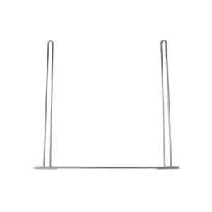 12.5" x 13.75" chrome anti-sail mud flap holder