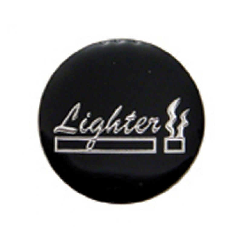 "Lighter" glossy sticker - fits chrome lighter knob