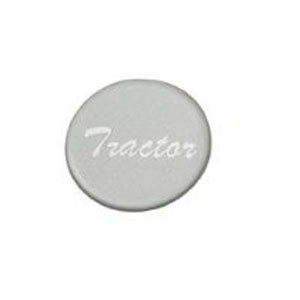 "Tractor" or "Trailer" glossy sticker for large universal chrome knobs