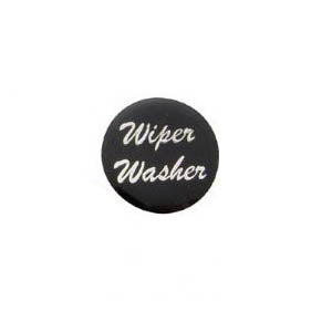"Wiper/Washer" glossy sticker for small chrome dash knobs