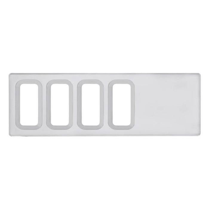 International chrome plastic dash switch panel cover
