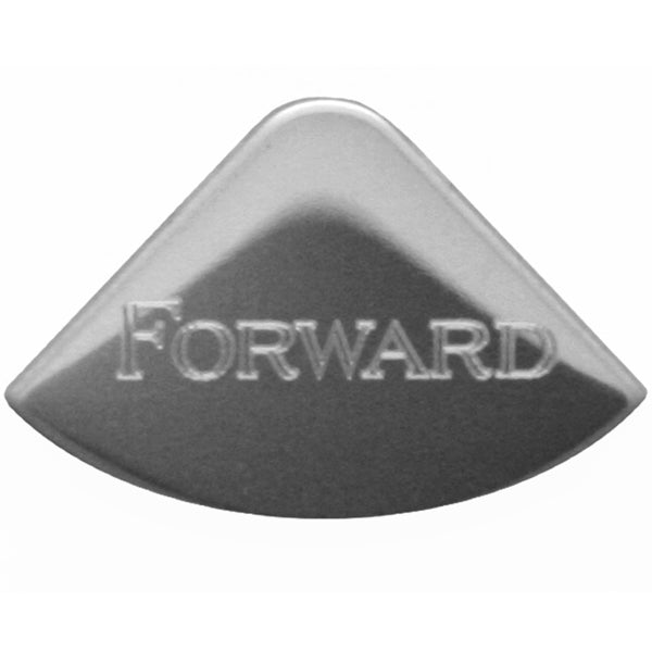 Rockwood Freightliner/Kenworth stainless steel 1/4 moon gauge emblem