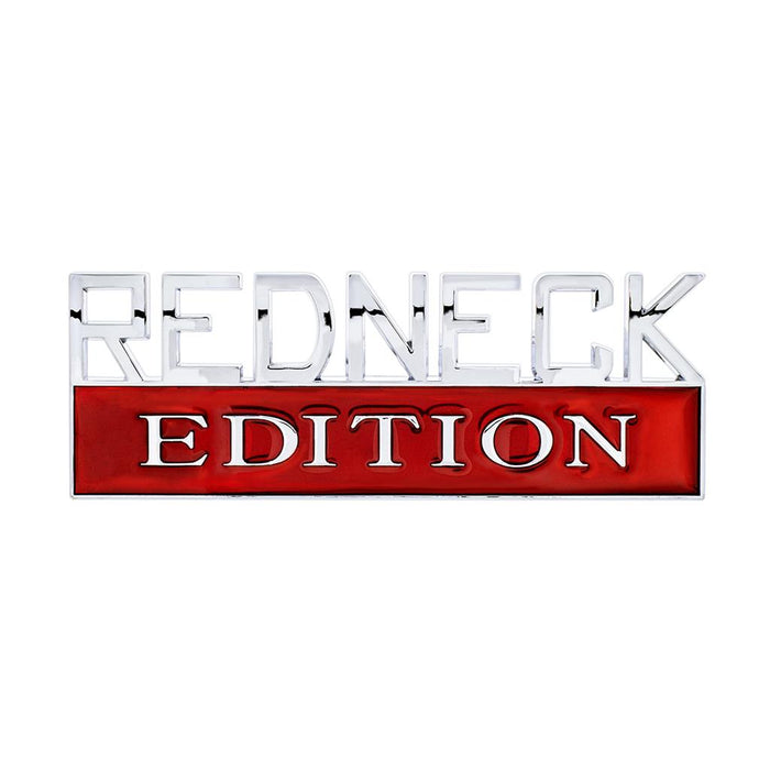 Chrome "Redneck Edition" emblem - SINGLE