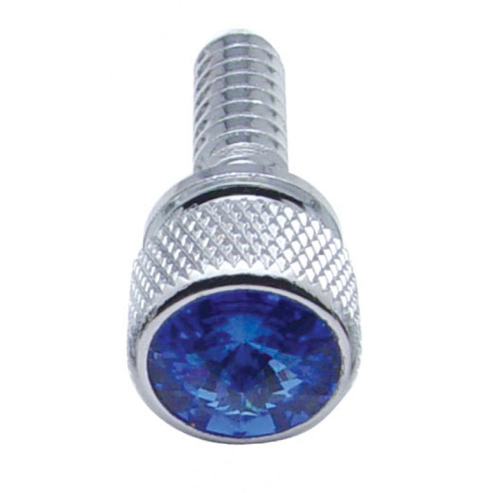 Peterbilt -2000 chrome dash screw with jewel - 14/PACK