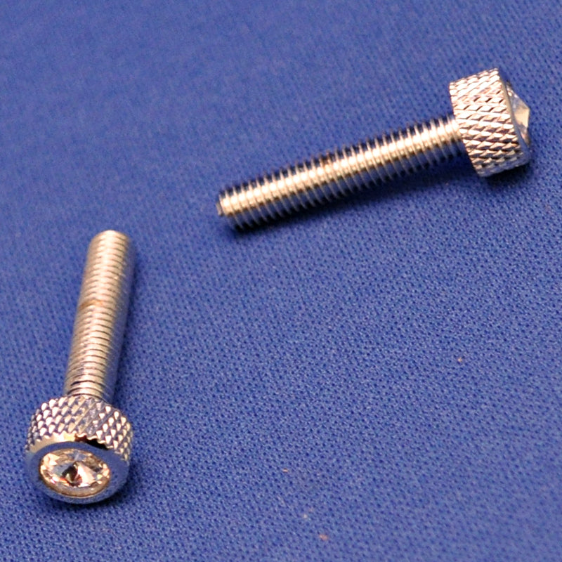 Western Star Constellation chrome dash screw w/jewel - PAIR