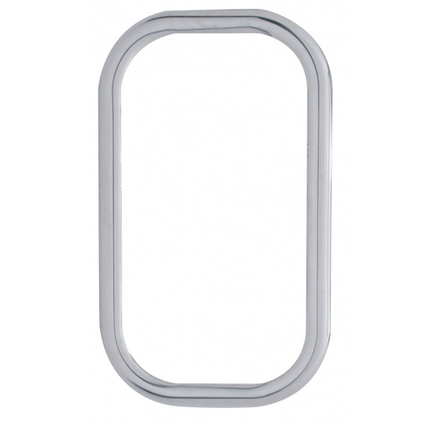 Freightliner Classic/FLD stainless steel exterior door view window trim