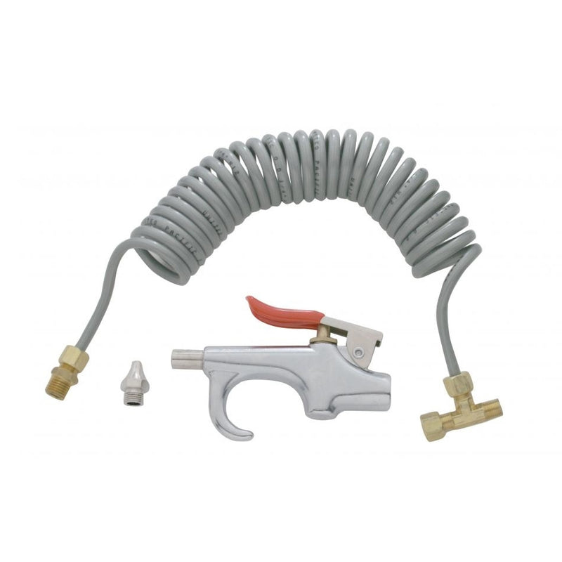 Deluxe air blow gun kit - includes hose, handle, and hardware