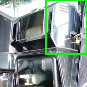 Freightliner Classic/FLD upper end dash trim - passenger's side