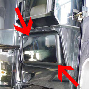 Freightliner Classic/FLD stainless steel passenger's side kick panel