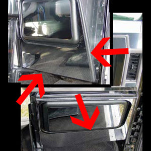 Freightliner Classic/FLD stainless steel passenger's side kick panel surround