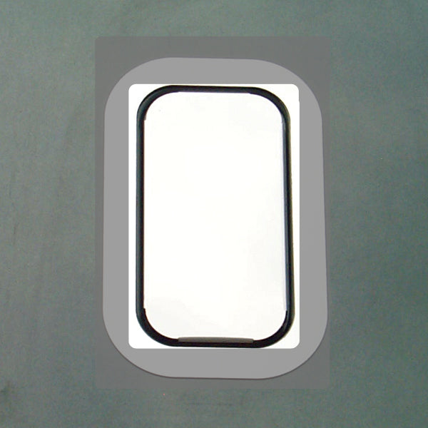 Freightliner Century/Columbia stainless steel sleeper vent cover w/sides