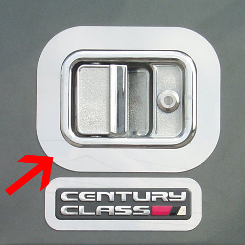 Freightliner stainless steel door handle surrounds - PAIR