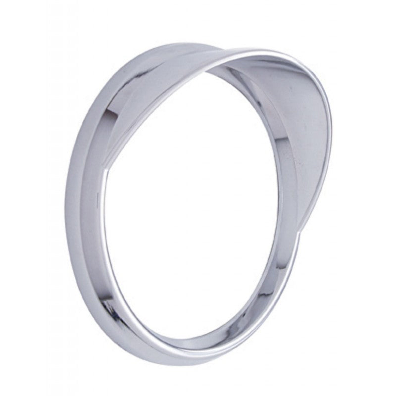 Freightliner Century/Coronado large chrome plastic speedometer/tachometer gauge cover w/visor