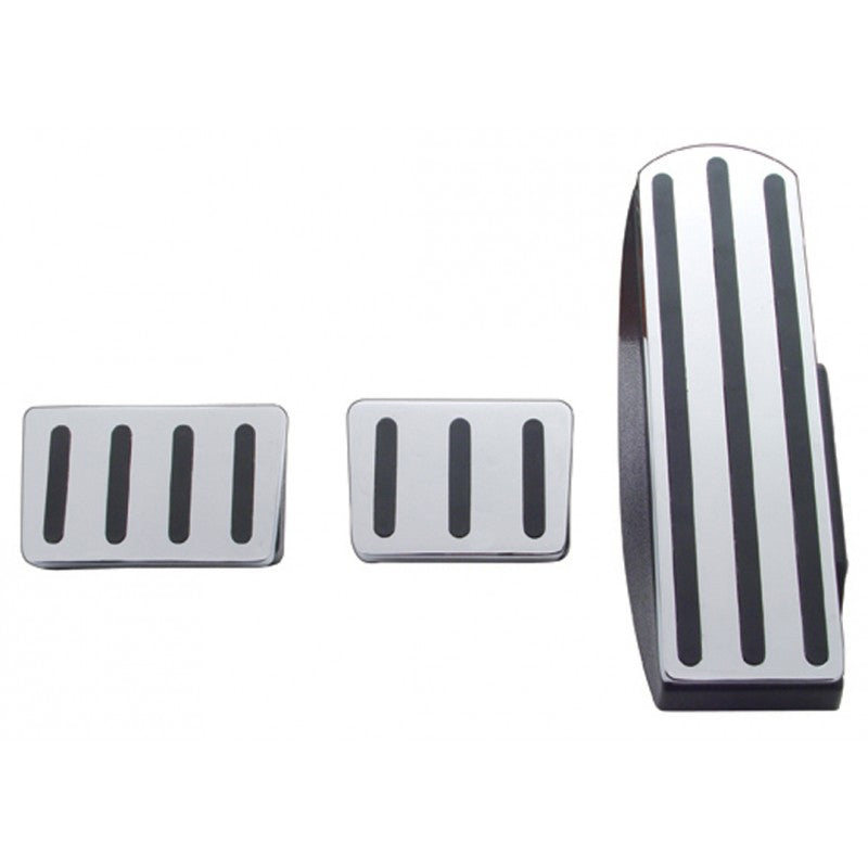 Freightliner Classic/FLD chrome aluminum 3-piece foot pedal set