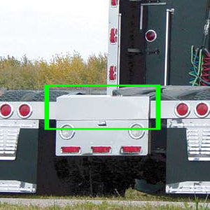 Freightliner Classic stainless steel rear frame cover ONLY