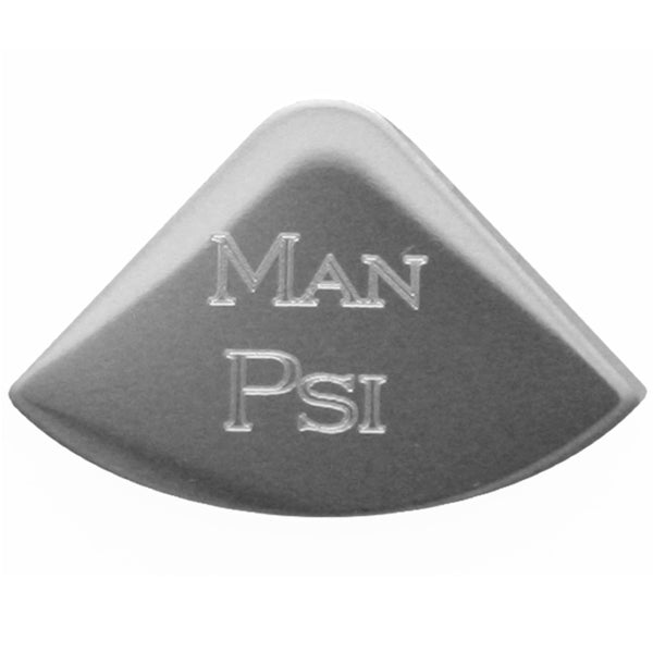 Rockwood Freightliner/Kenworth stainless steel 1/4 moon gauge emblem