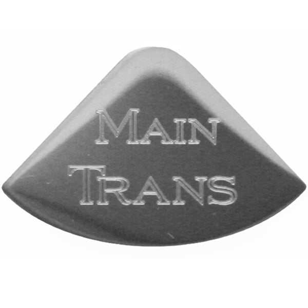 Rockwood Freightliner/Kenworth stainless steel 1/4 moon gauge emblem