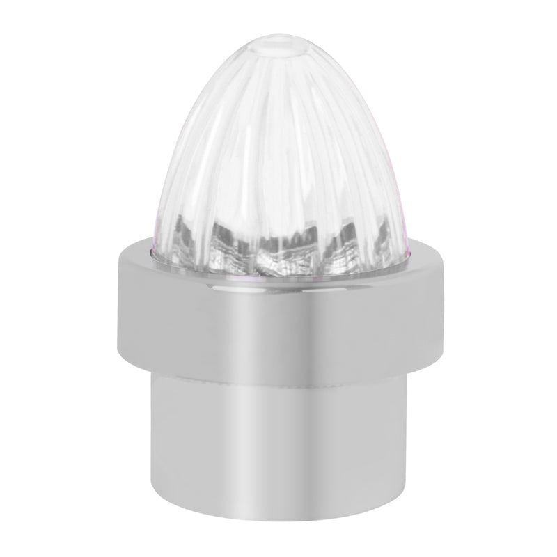 Clear plastic watermelon-style lens bumper guide top - PAIR