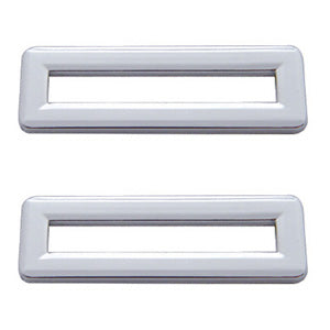Freightliner Classic/FLD chrome plastic switch label cover without visor - 5/PACK