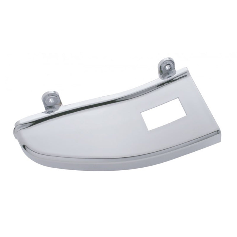 Freightliner Century/Columbia chrome plastic door panel trim w/1 switch hole - passenger's side