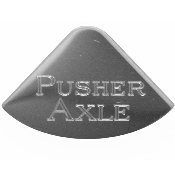 Rockwood Freightliner/Kenworth stainless steel 1/4 moon gauge emblem