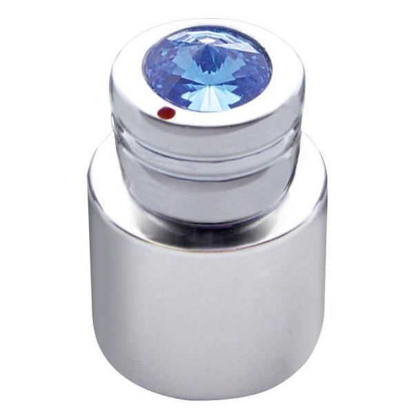 Chrome CB radio double volume/squelch knob w/jewel