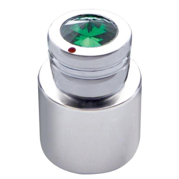 Chrome CB radio double volume/squelch knob w/jewel