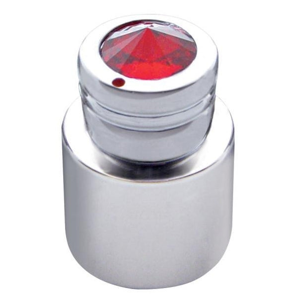 Chrome CB radio double volume/squelch knob w/jewel