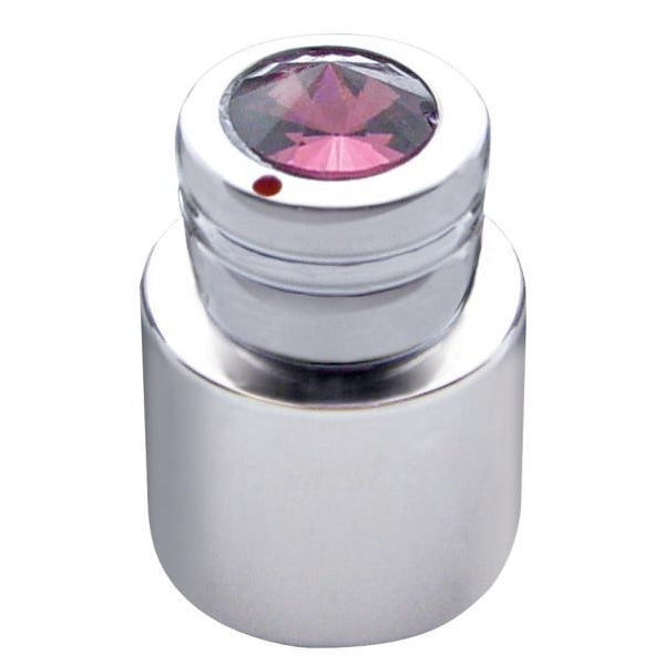 Chrome CB radio double volume/squelch knob w/jewel