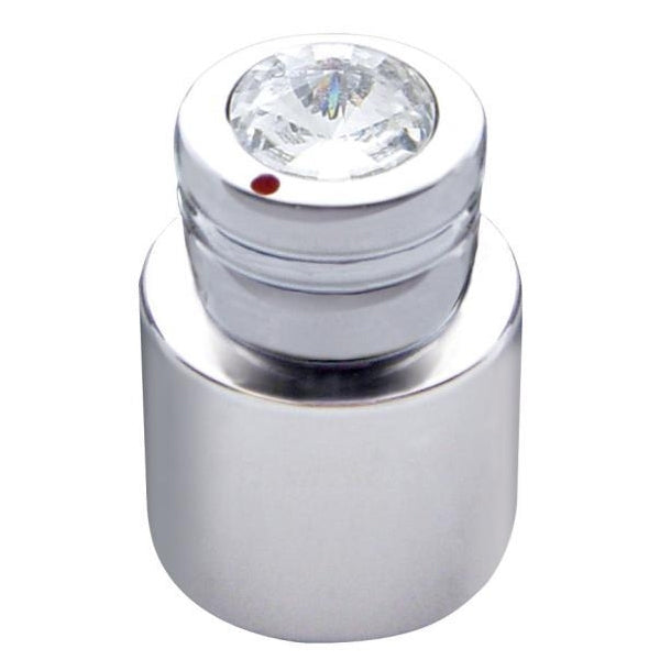 Chrome CB radio double volume/squelch knob w/jewel