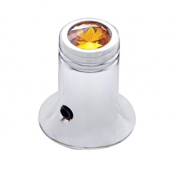 Chrome CB radio channel selector knob w/jewel